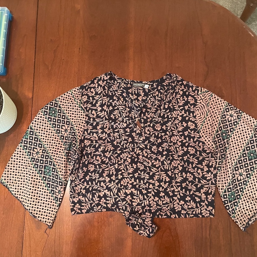 Boho earth bound crop top